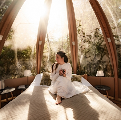 La bulle à ossature bois des Géorennes