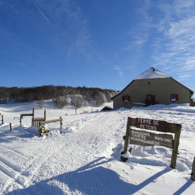 Itinéraire ski de fond Plateau de Retord - N10 Le tour des fermes